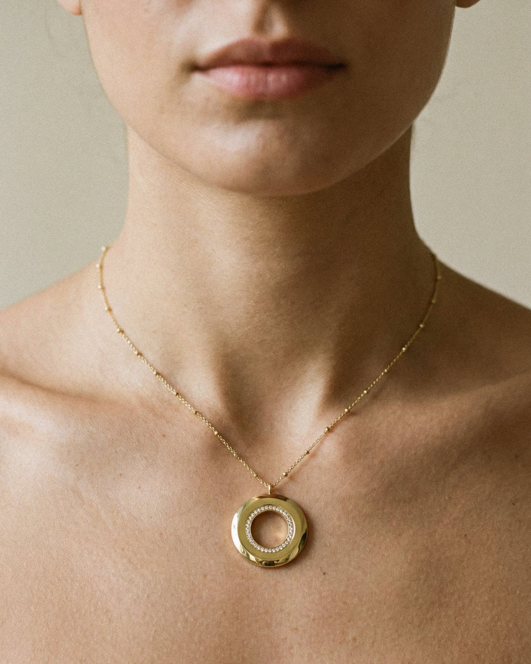 Engravable Unity Ring Pendant Necklace