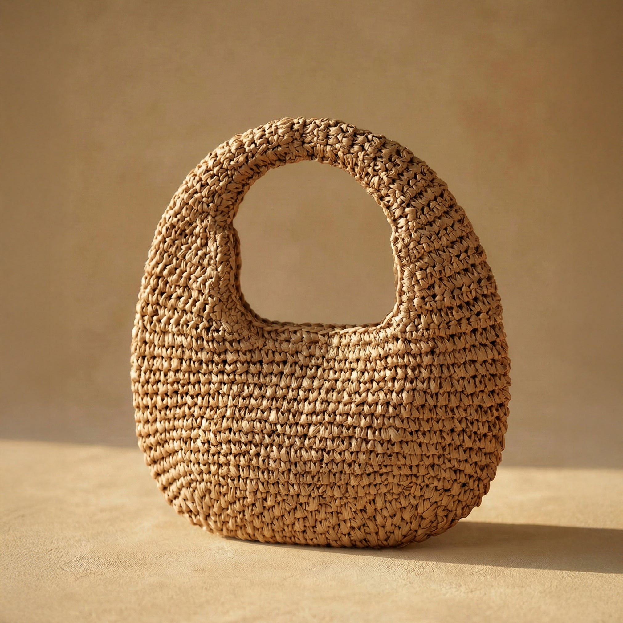 Caldera Straw Bag (Dark Natural)