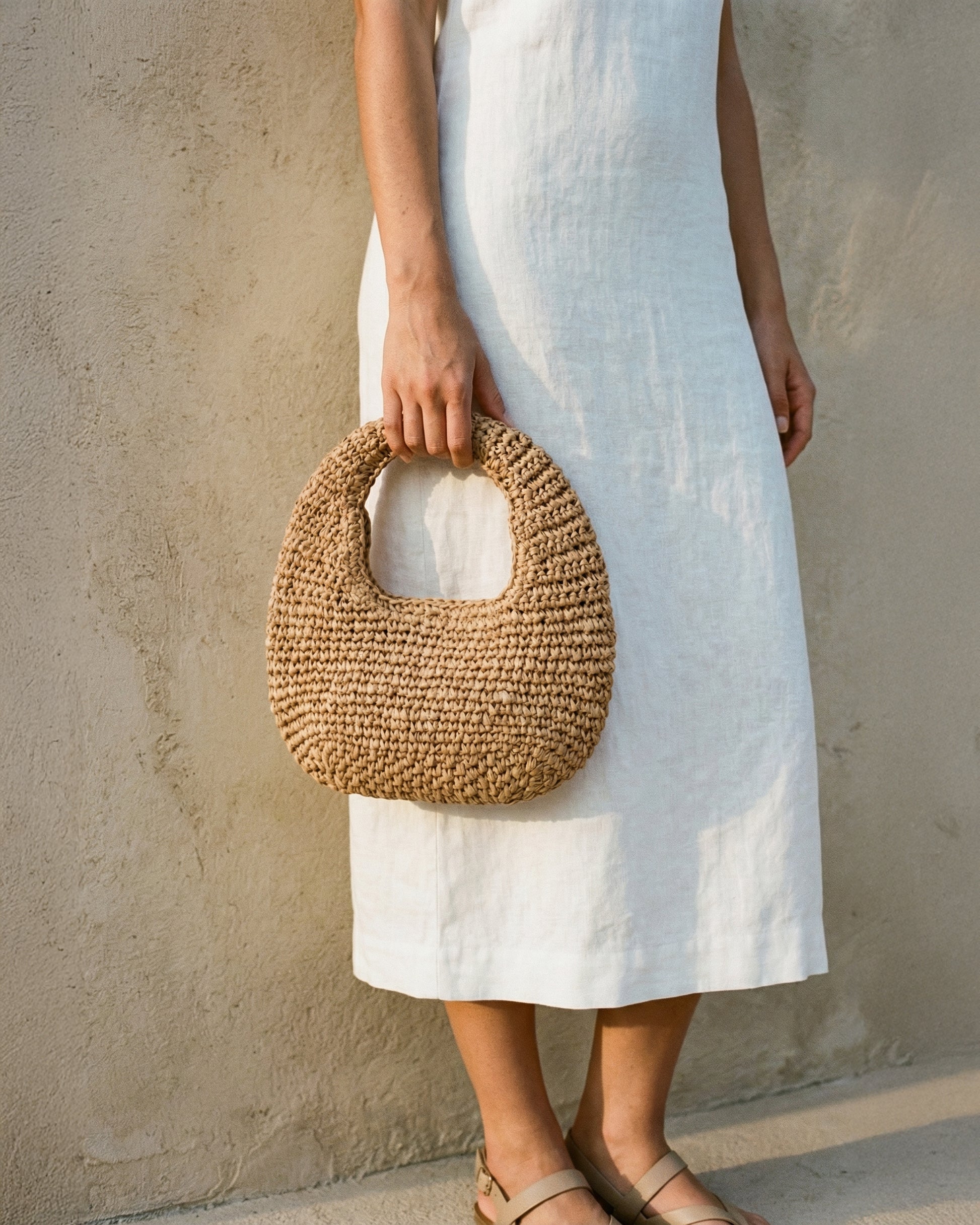 Caldera Straw Bag (Dark Natural)