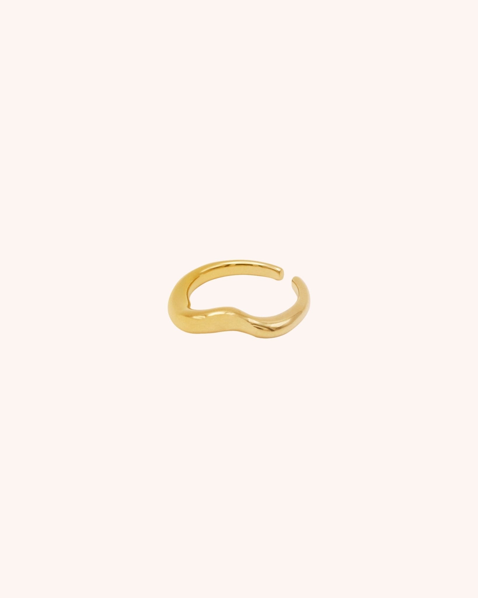 Adjustable Wave Ring | Stainless Steel - Oia Boutique