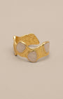 Adjustable White Enamel Ring - Oia Boutique