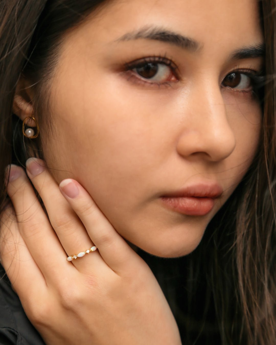 Alexandria Trilogy Opal Stone Ring - Oia Boutique