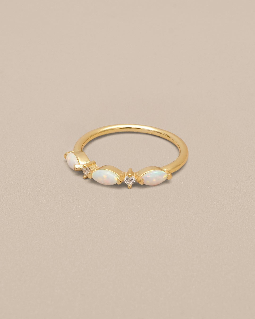 Alexandria Trilogy Opal Stone Ring - Oia Boutique