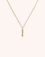 Bamboo Initial Necklace - Letter I - Oia Boutique Sustainable Gold Jewellery - Recycled18k Gold Plated
