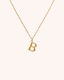 Bamboo Initial Necklace - Letter B - Oia Boutique Sustainable Gold Jewellery - Recycled18k Gold Plated