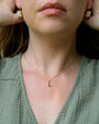 Bamboo Initial Necklace - Oia Boutique