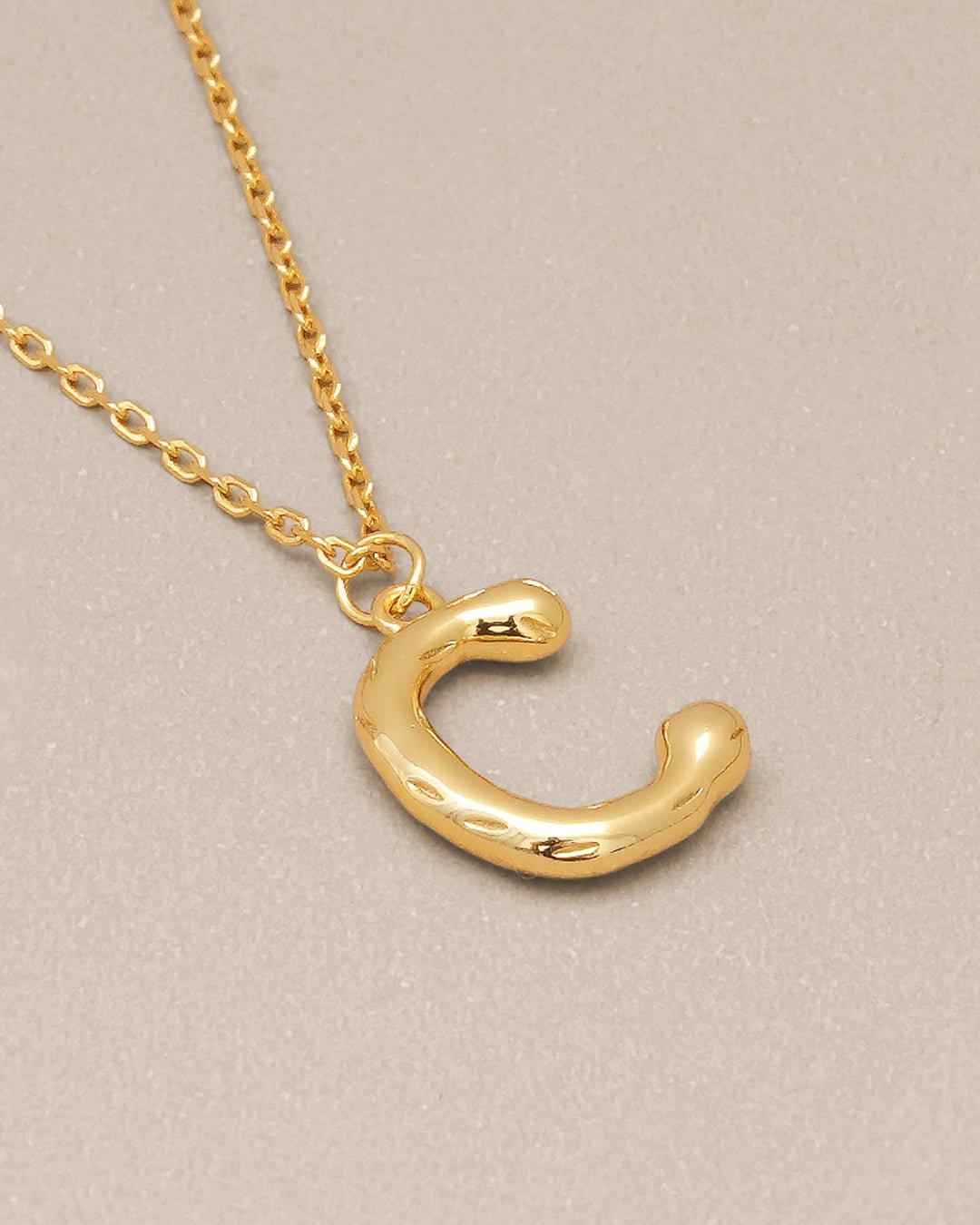 Bamboo Initial Necklace - Oia Boutique