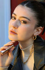 Bamboo Shaped Hoop Earring - Oia Boutique Sustainable Gold Jewellery - Recycled18k Gold Plated