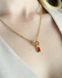 Cable Chain Charm Necklace - Oia Boutique