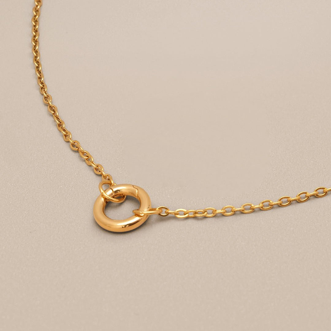 Cable Chain Charm Necklace - Oia Boutique