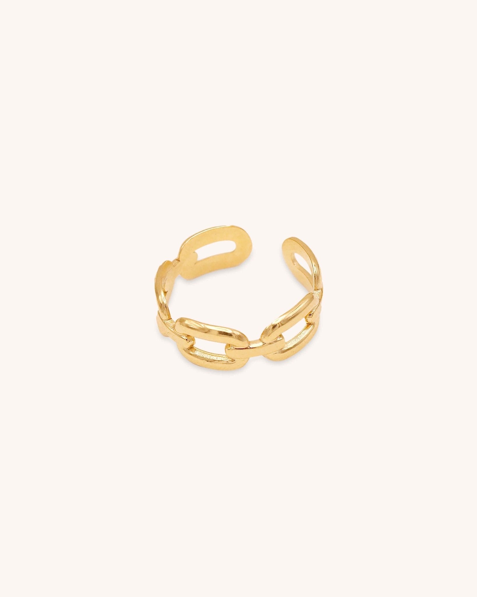 Chain Adjustable Ring | Stainless Steel - Oia Boutique