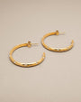 Clear Crystal Big Hoop Earrings - Oia Boutique