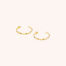 Colourful Crystal Big Hoop Earring - Oia Boutique Sustainable Gold Jewellery - Recycled18k Gold Plated