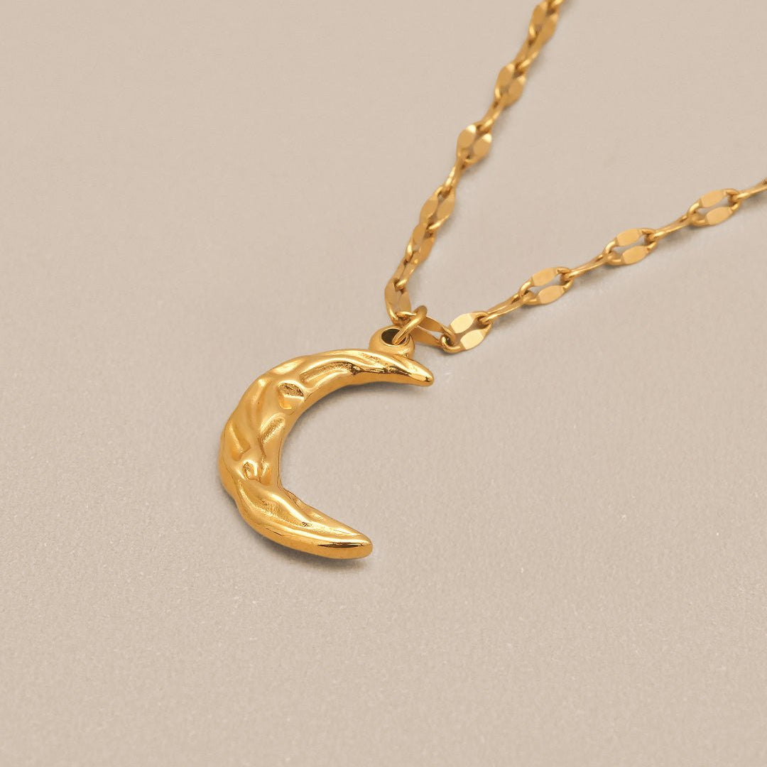 Crescent Pendant Necklace - Oia Boutique
