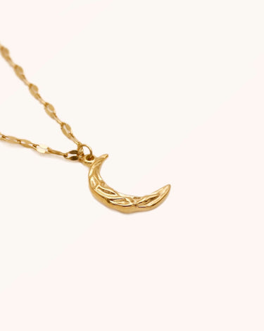 Crescent Pendant Necklace - Oia Boutique Sustainable Gold Jewellery - Recycled18k Gold Plated