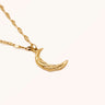 Crescent Pendant Necklace - Oia Boutique Sustainable Gold Jewellery - Recycled18k Gold Plated