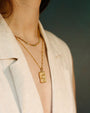Curvy Compass Necklace - Oia Boutique