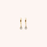 Drop Diamond Earrings - Oia Boutique Sustainable Gold Jewellery - Recycled18k Gold Plated