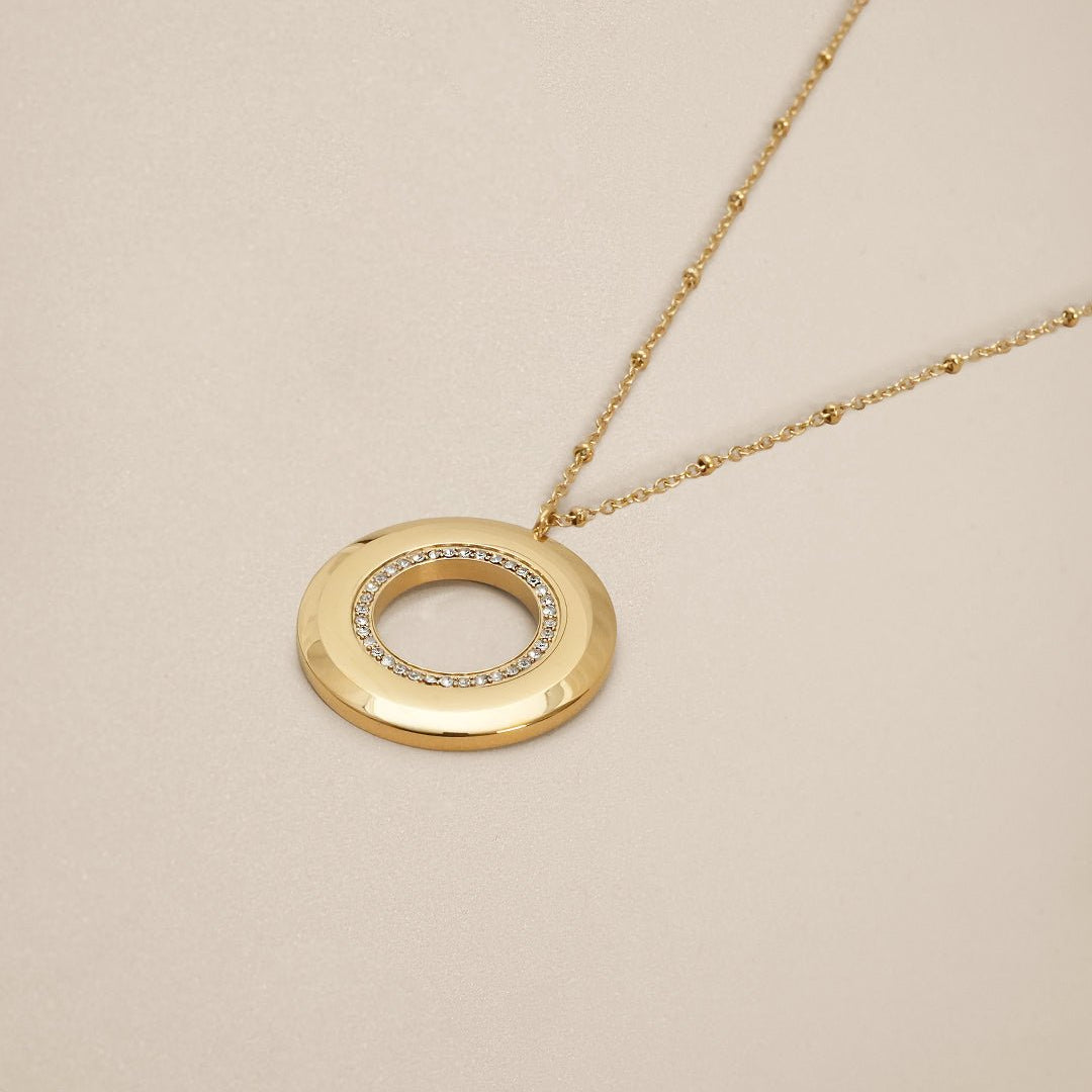 Engravable Unity Ring Pendant Necklace - Oia Boutique