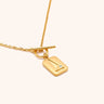 Geometric Zircon Necklace - Oia Boutique Sustainable Gold Jewellery - Recycled18k Gold Plated