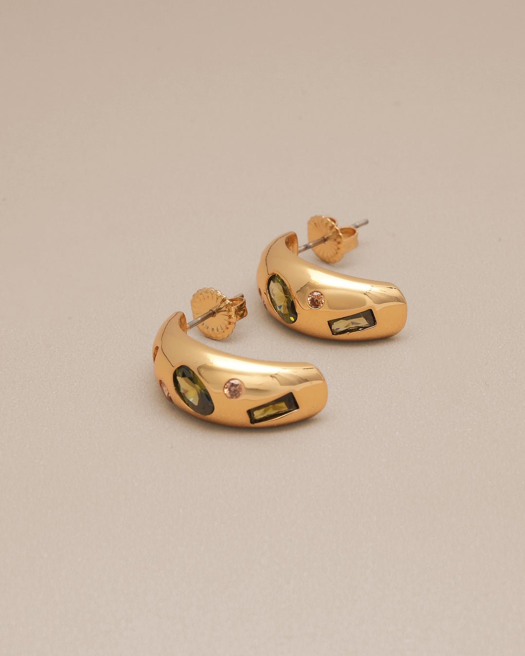 Green Aurora Earrings - Oia Boutique