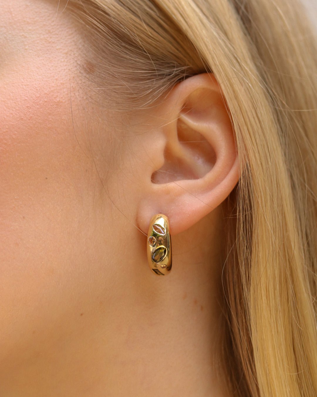 Green Aurora Earrings - Oia Boutique