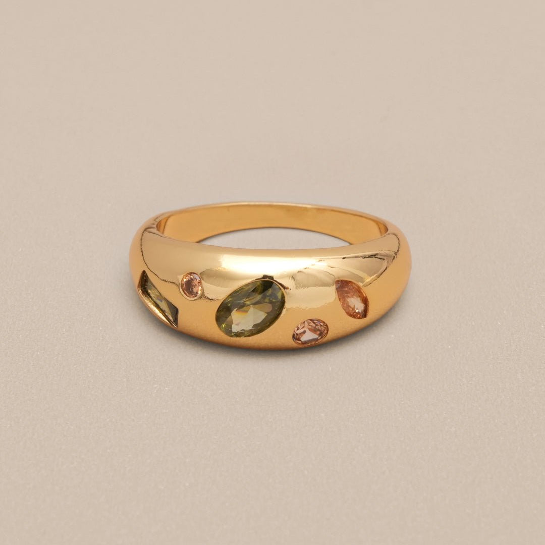 Green Aurora Ring - Oia Boutique