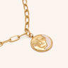 Half Face Moon Necklace - Oia Boutique Sustainable Gold Jewellery - Recycled18k Gold Plated