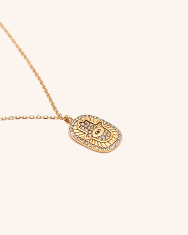 Hamsa Necklace - Oia Boutique Sustainable Gold Jewellery - Recycled18k Gold Plated