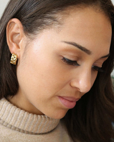 Heart Hoop Earrings - Oia Boutique Sustainable Gold Jewellery - Recycled18k Gold Plated