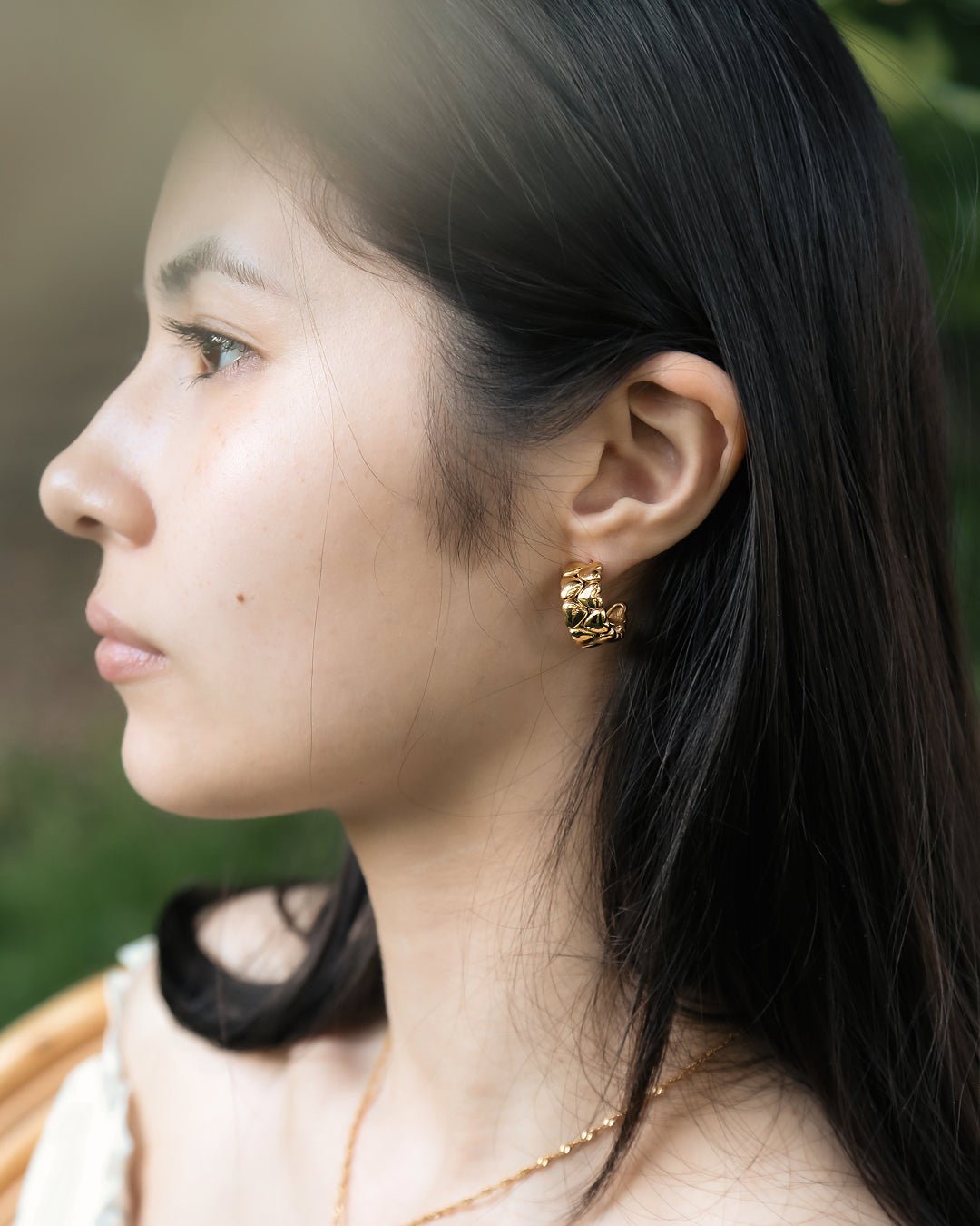 Heart Hoop Earrings - Oia Boutique