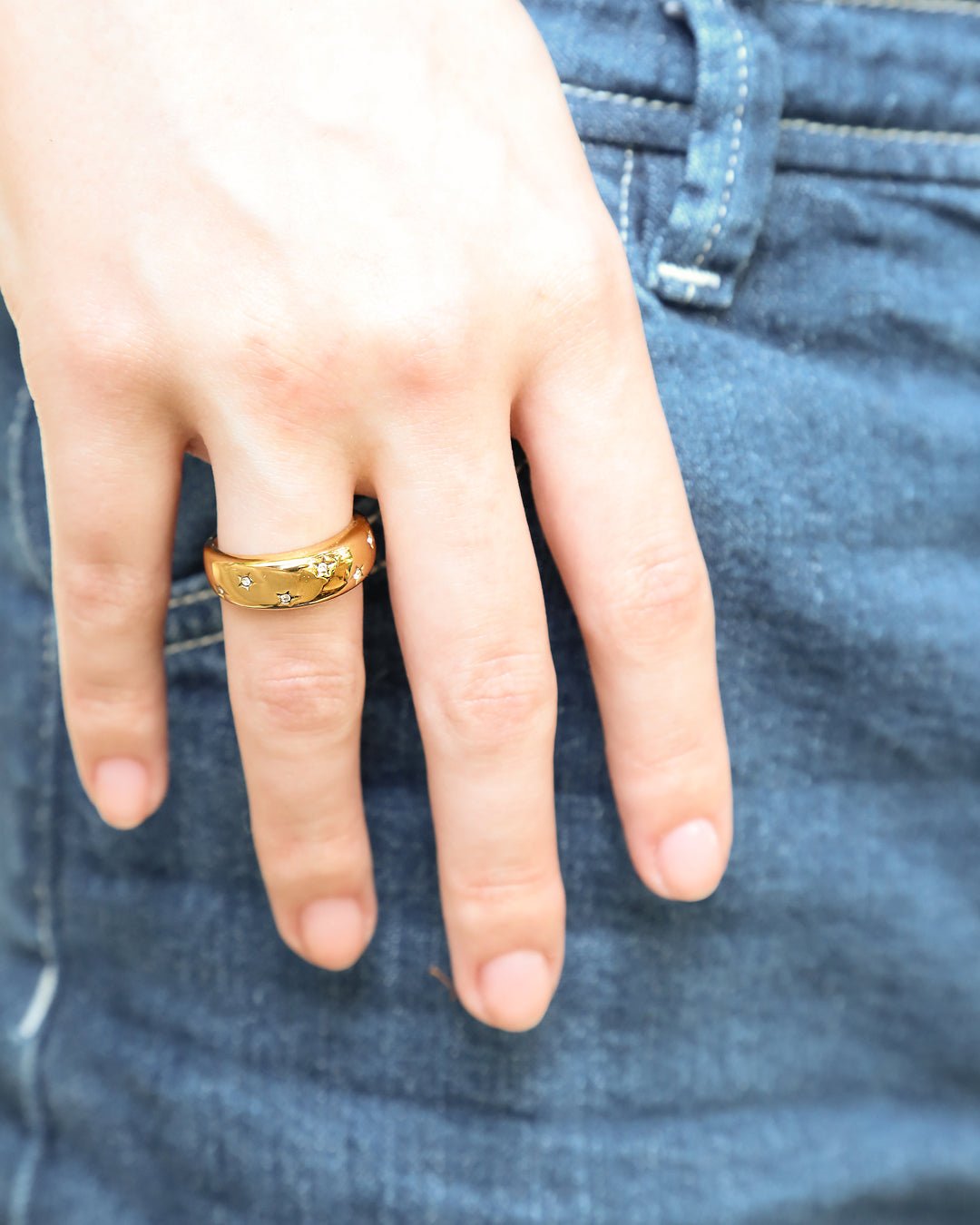 Hera Star Crystal Ring - Oia Boutique