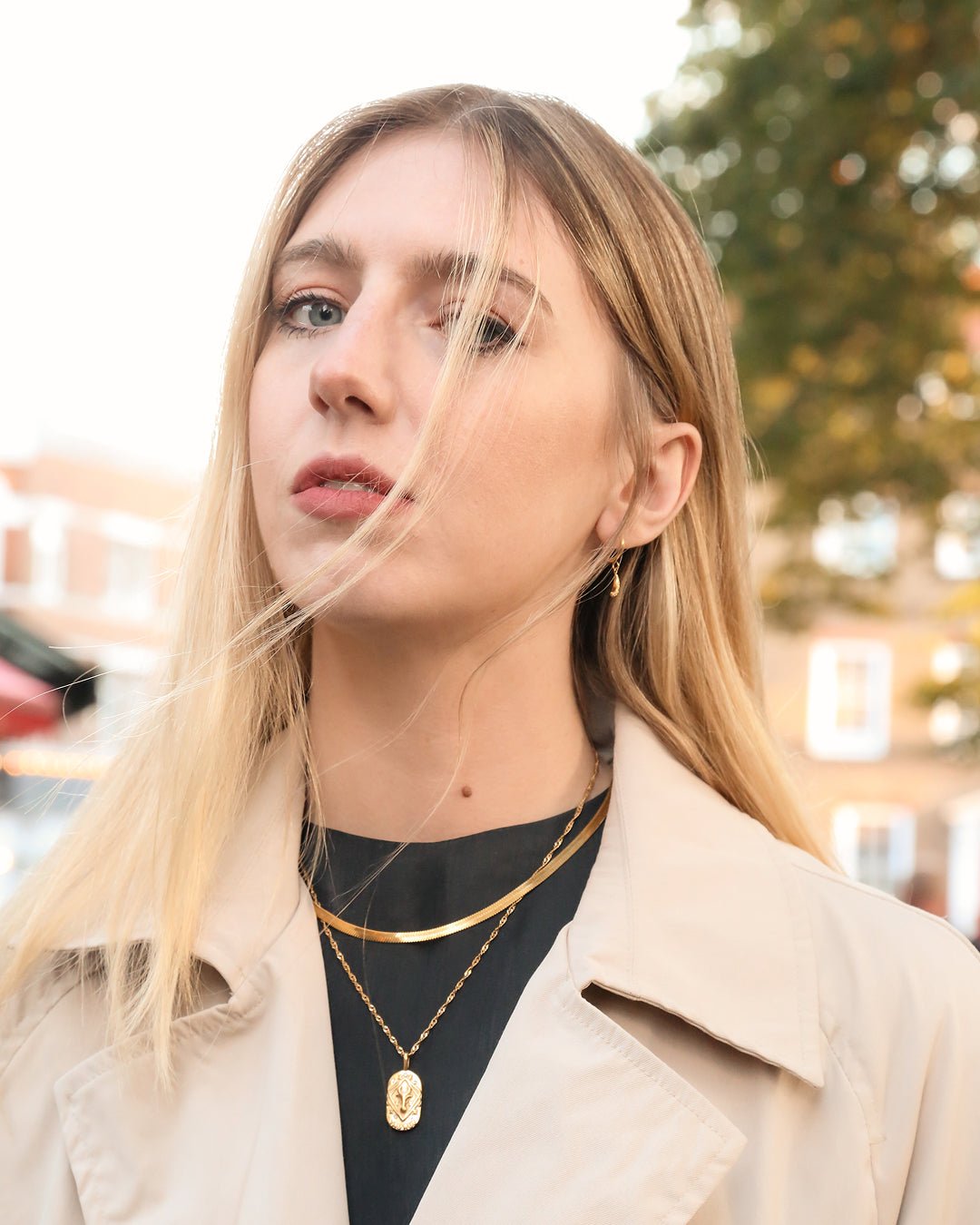 Herringbone Chain Necklace - Oia Boutique