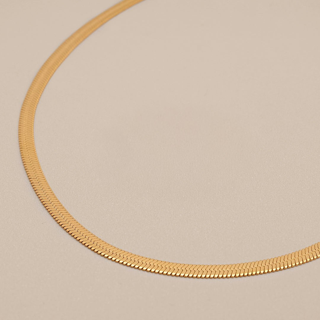 Herringbone Chain Necklace - Oia Boutique