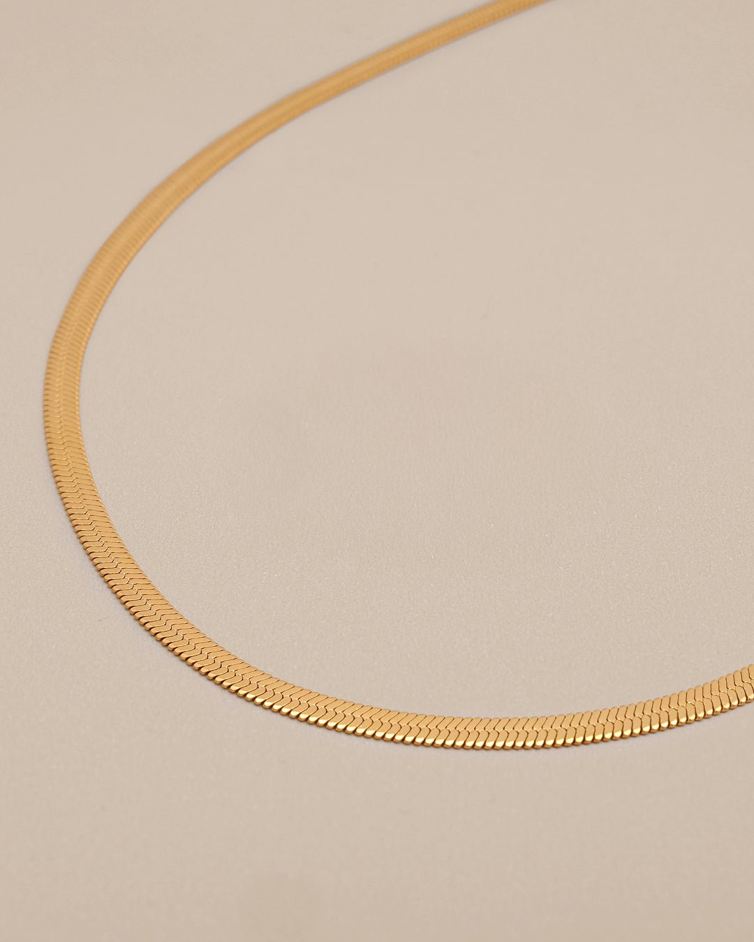 Herringbone Chain Necklace - Oia Boutique