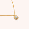 Inlaid Pearl Necklace - Oia Boutique Sustainable Gold Jewellery - Recycled18k Gold Plated