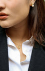 Inlaid Pearl Necklace - Oia Boutique Sustainable Gold Jewellery - Recycled18k Gold Plated