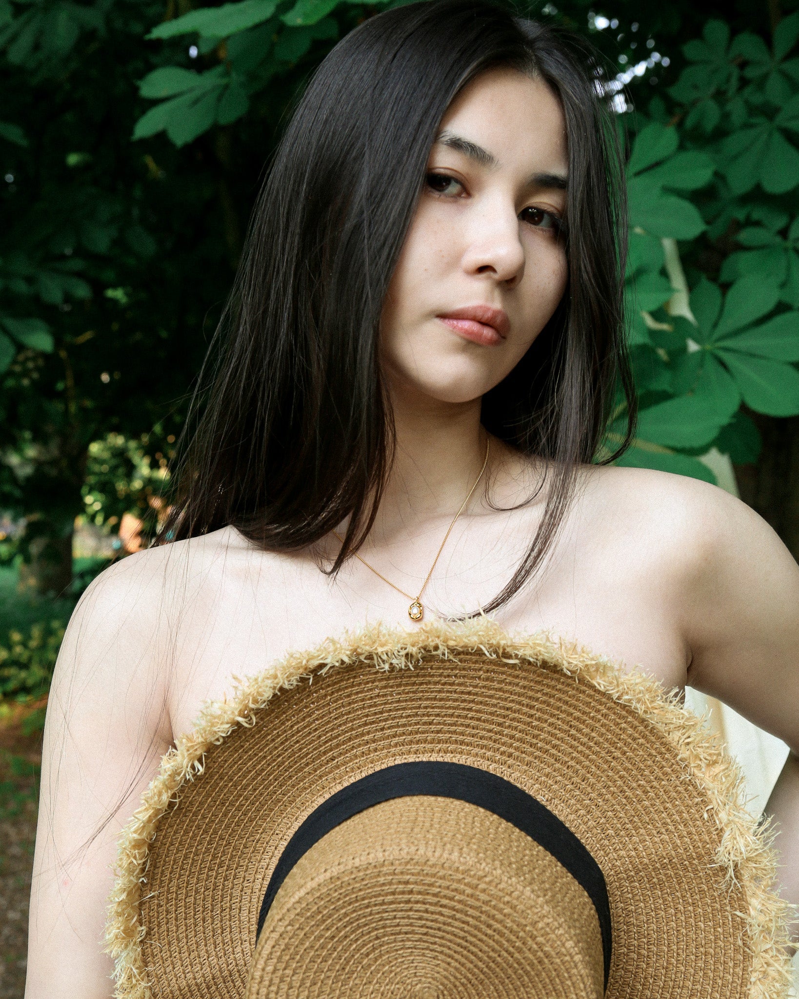 Inlaid Pearl Necklace - Oia Boutique