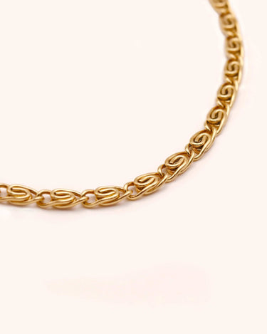 Interlinked Cloud Chain Necklace - Oia Boutique Sustainable Gold Jewellery - Recycled18k Gold Plated