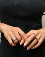 Iris Chunky Zircon Ring - Oia Boutique