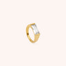 Iris Chunky Zircon Ring | Stainless Steel - Oia Boutique