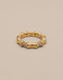Iris Uneven White Diamond Ring - Oia Boutique