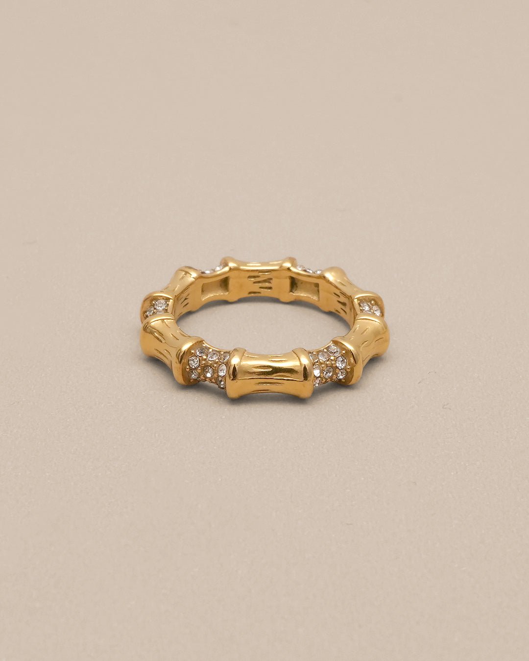 Iris Uneven White Diamond Ring - Oia Boutique