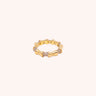 Iris Uneven White Diamond Ring - Oia Boutique Sustainable Gold Jewellery - Recycled18k Gold Plated