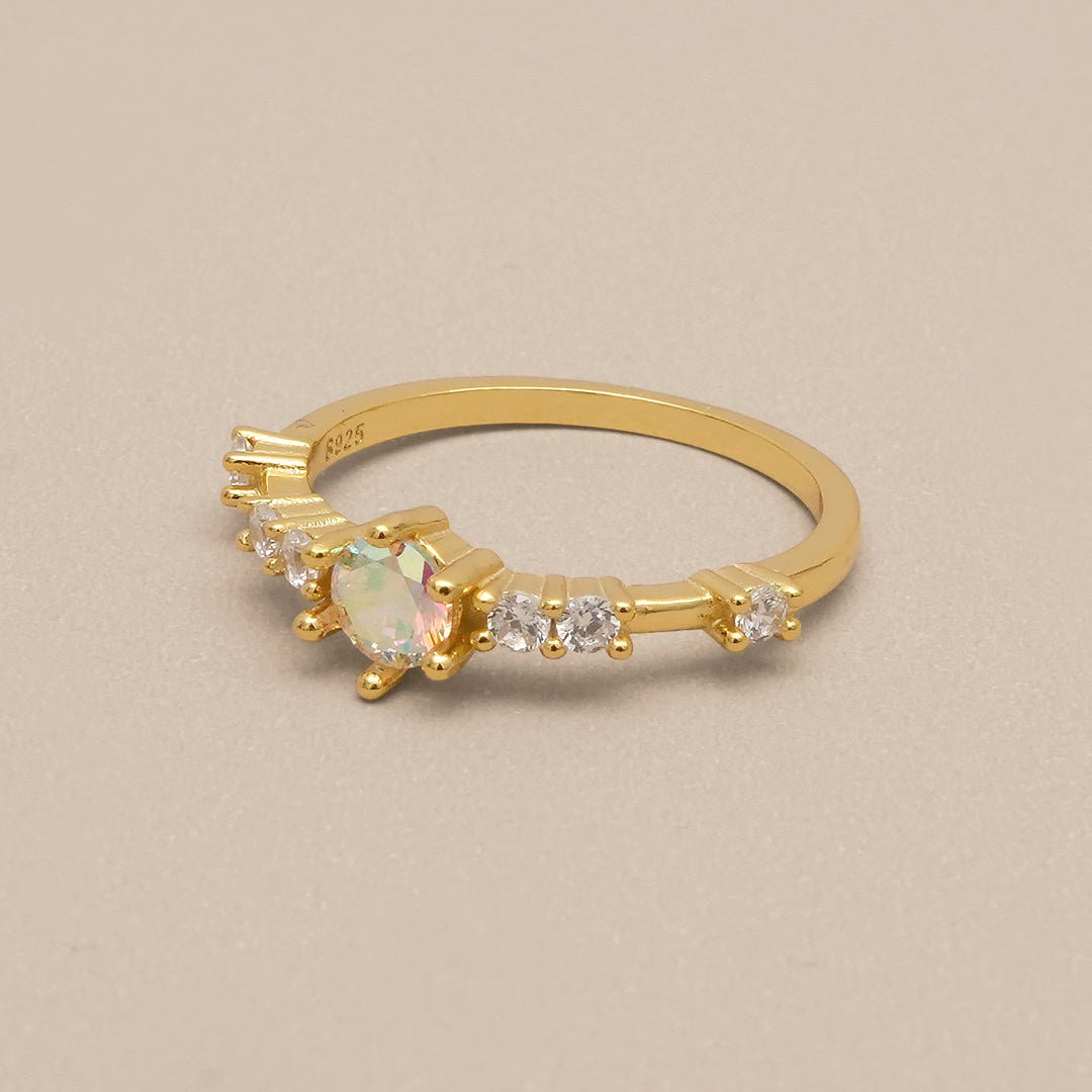 Iris Zircon Crystal Ring - Oia Boutique