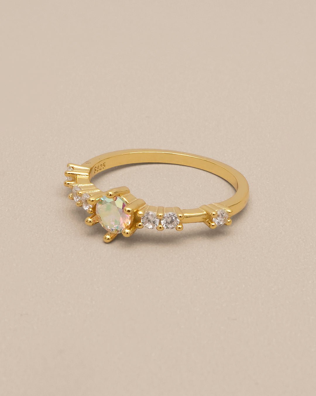 Iris Zircon Crystal Ring - Oia Boutique