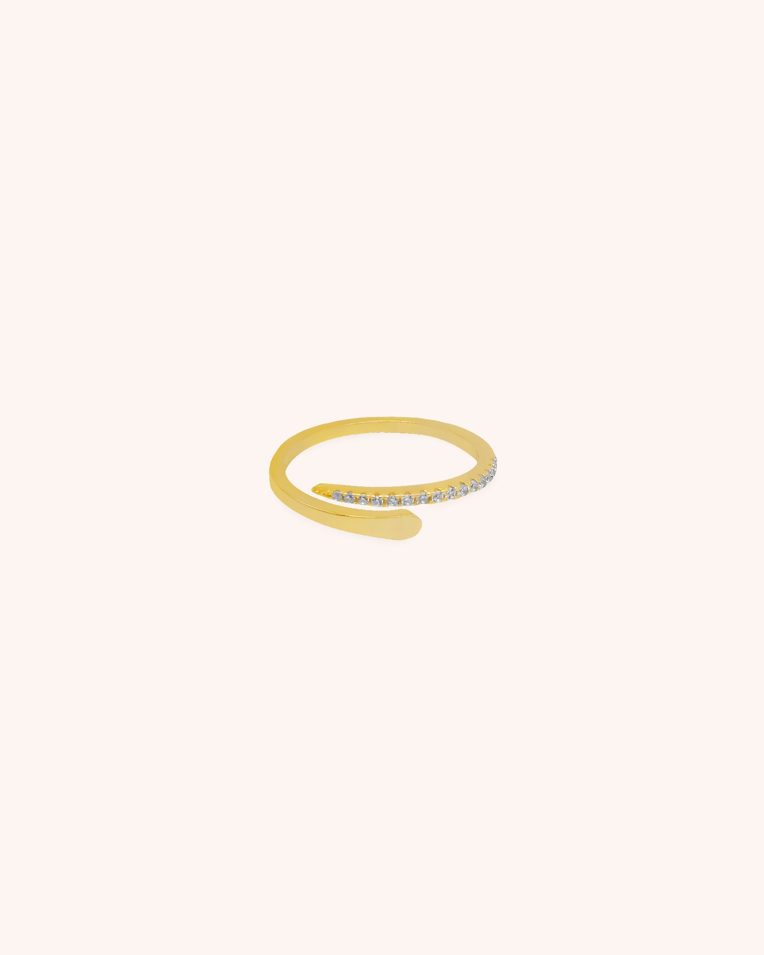 Iris Zircon Snake Ring | 925 Sterling Silver - Oia Boutique Sustainable Gold Jewellery - Recycled18k Gold Plated