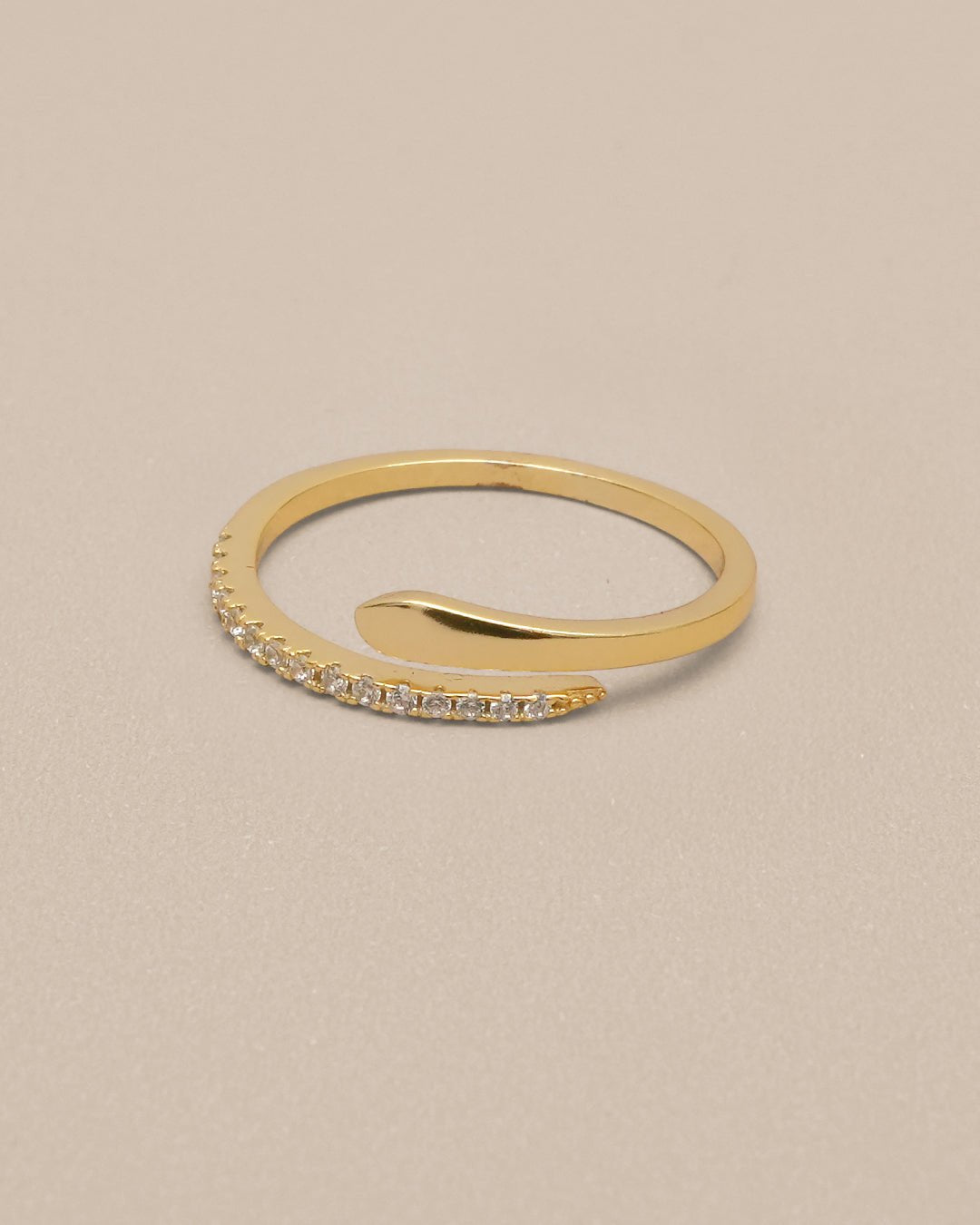Iris Zircon Snake Ring - Oia Boutique
