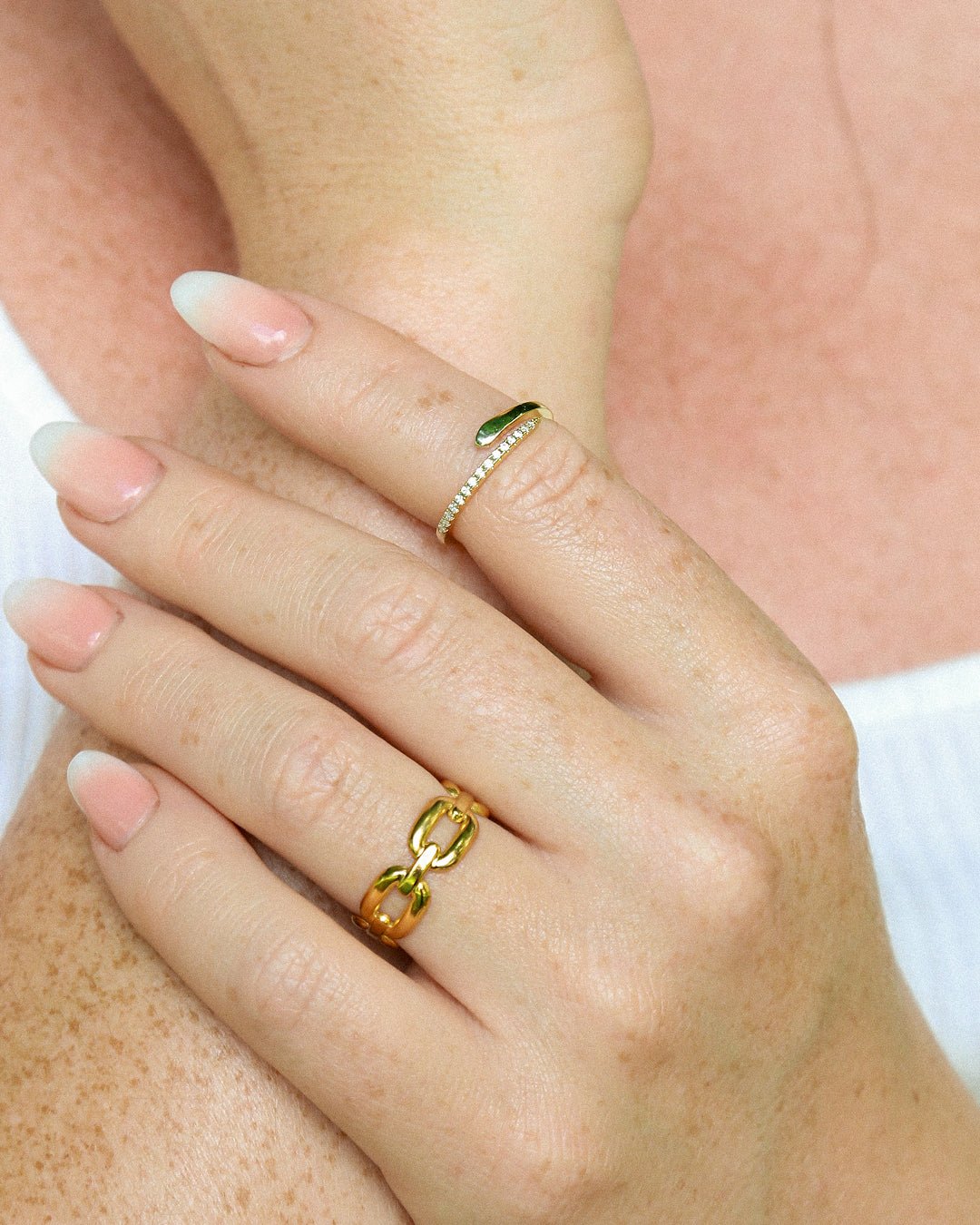 Iris Zircon Snake Ring - Oia Boutique