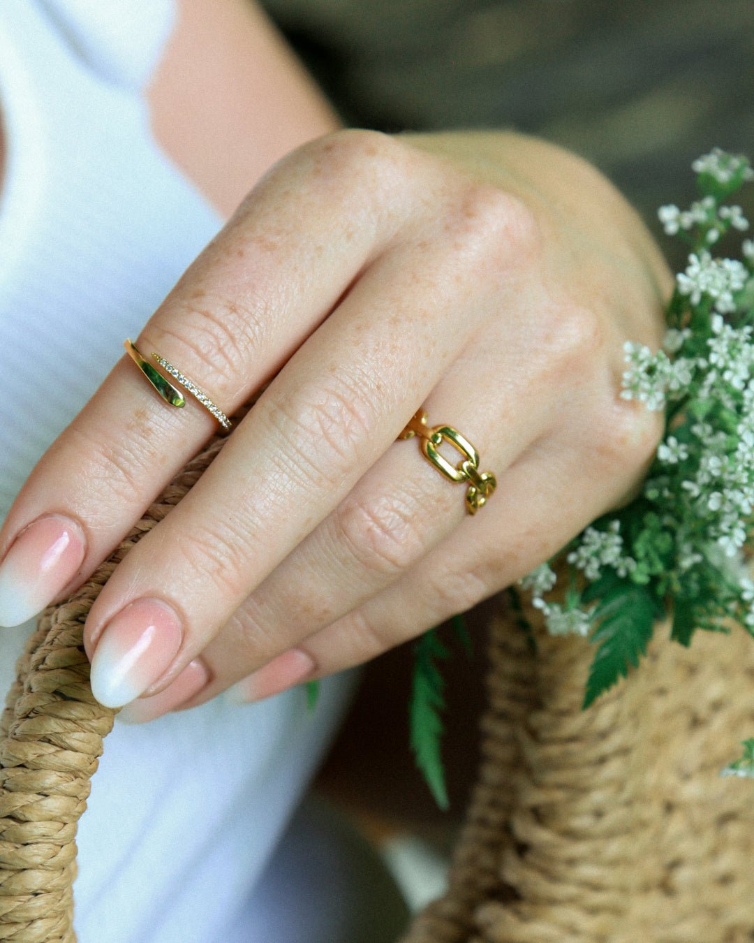 Iris Zircon Snake Ring - Oia Boutique